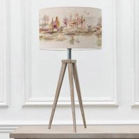 Product photograph of Voyage Maison Caledonian Forest Eva Aratus Grey And Linen Complete Table Lamp from Choice Furniture Superstore