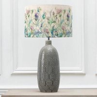 Product photograph of Voyage Maison Cirsium Eva Jadis Grey And Damson Complete Table Lamp from Choice Furniture Superstore