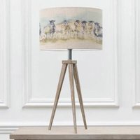 Product photograph of Voyage Maison Come By Eva Aratus Grey And Linen Complete Table Lamp from Choice Furniture Superstore