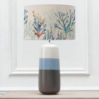 Product photograph of Voyage Maison Coral Reef Eva Nama Sky And Cobalt Complete Table Lamp from Choice Furniture Superstore