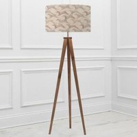 Product photograph of Voyage Maison Dakota Eva Aratus Nut And Sepia Complete Floor Lamp from Choice Furniture Superstore