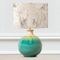 Product photograph of Voyage Maison Enchanted Forest Eva Neso Aqua And Forest Complete Table Lamp from Choice Furniture Superstore