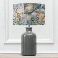 Product photograph of Voyage Maison Fox And Hare Eva Elspeth Grey And Linen Complete Table Lamp from Choice Furniture Superstore