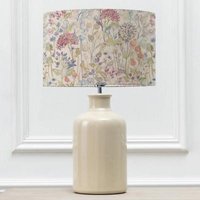 Product photograph of Voyage Maison Hedgerow Eva Elspeth Cream And Linen Complete Table Lamp from Choice Furniture Superstore