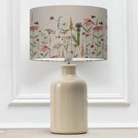 Product photograph of Voyage Maison Hermione Eva Elspeth Cream And Linen Complete Table Lamp from Choice Furniture Superstore