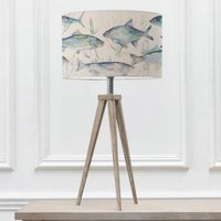 Product photograph of Voyage Maison Ives Waters Eva Aratus Grey And Marine Complete Table Lamp from Choice Furniture Superstore
