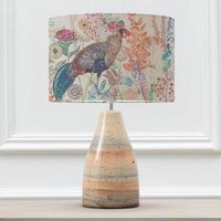 Product photograph of Voyage Maison Lady Amherst Eva Japura Sandstone And Linen Complete Table Lamp from Choice Furniture Superstore