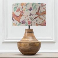 Product photograph of Voyage Maison Leaping Into The Fauna Eva Leven Mango And Linen Complete Table Lamp from Choice Furniture Superstore