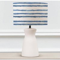 Product photograph of Voyage Maison Merella Eva Albury Ecru And Cobalt Complete Table Lamp from Choice Furniture Superstore