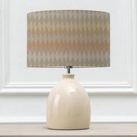 Product photograph of Voyage Maison Mesa Eva Leura Cream And Sand Complete Table Lamp from Choice Furniture Superstore