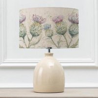 Product photograph of Voyage Maison Thistle Glen Eva Leura Cream And Linen Complete Table Lamp from Choice Furniture Superstore