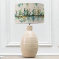 Product photograph of Voyage Maison Wilderness Eva Epona Cream And Topaz Complete Table Lamp from Choice Furniture Superstore
