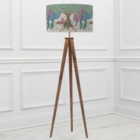 Product photograph of Voyage Maison Willow Woods Eva Aratus Nut And Linen Complete Floor Lamp from Choice Furniture Superstore