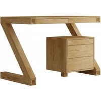 Product photograph of Homestyle Gb Z Designer Oak Small Desk from Choice Furniture Superstore