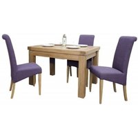 Product photograph of Homestyle Gb Bordeaux Oak Small 2 Seater Extending Dining Table from Choice Furniture Superstore