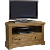 Product photograph of Homestyle Gb Deluxe Oak Corner Tv Unit from Choice Furniture Superstore