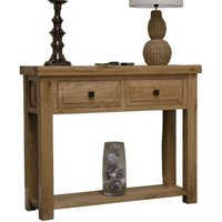 Product photograph of Homestyle Gb Deluxe Oak Hall Table from Choice Furniture Superstore