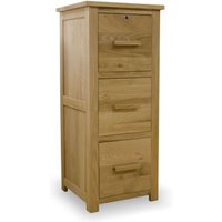 Product photograph of Homestyle Gb Opus Oak 3 Drawer Filing Cabinet from Choice Furniture Superstore