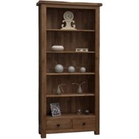 Product photograph of Homestyle Gb Rustic Oak Large Bookcase from Choice Furniture Superstore