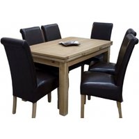 Product photograph of Homestyle Gb Elegance Oak 4 Seater Extending Dining Table from Choice Furniture Superstore