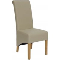 Product photograph of 2 X Reddick Matt Bone Bonded Leather Dining Chair from Choice Furniture Superstore