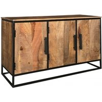 Product photograph of Kumily Mango Wood 145cm Medium Sideboard - 3 Doors from Choice Furniture Superstore
