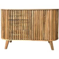 Product photograph of Mohali Mango Wood Small Sideboard from Choice Furniture Superstore