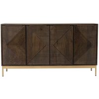 Product photograph of Nahan Walnut Medium 4 Door Sideboard from Choice Furniture Superstore