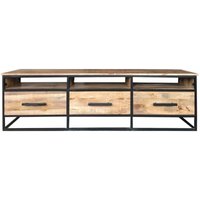 Product photograph of Kumily Mango Wood 170cm Tv Unit from Choice Furniture Superstore