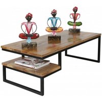Product photograph of Hampi Mango Wood Step Coffee Table from Choice Furniture Superstore