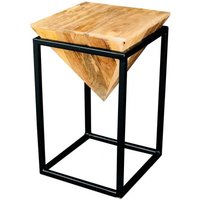 Product photograph of Hampi Mango Wood Large Diamond Stool from Choice Furniture Superstore