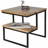 Product photograph of Hampi Mango Wood Step Accent Table from Choice Furniture Superstore