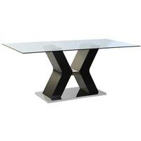 Product photograph of Modern Glass 6 Seater Pedestal Dining Table from Choice Furniture Superstore