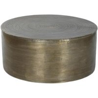 Product photograph of Gold Aluminium Round Coffee Table from Choice Furniture Superstore