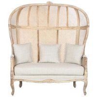 Product photograph of Natural Wood 3 Seater Sofa from Choice Furniture Superstore