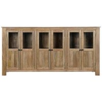 Product photograph of Mango Wood Extra Large 6 Door Sideboard from Choice Furniture Superstore
