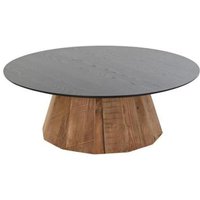Product photograph of Recycled Pine Wood Round Coffee Table from Choice Furniture Superstore