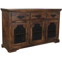 Product photograph of Sheesham Wood 150cm Medium 3 Door Sideboard from Choice Furniture Superstore