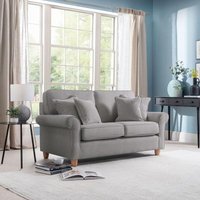 Product photograph of Carina Mushroom Fabric 2 Seater Sofa from Choice Furniture Superstore