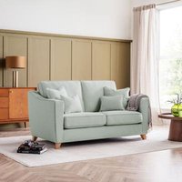 Product photograph of Linnet Aqua Fabric 2 Seater Sofa from Choice Furniture Superstore