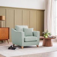Product photograph of Linnet Aqua Fabric Armchair from Choice Furniture Superstore