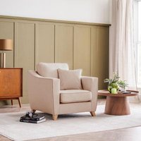 Product photograph of Linnet Pastel Fabric Armchair from Choice Furniture Superstore