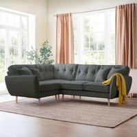 Product photograph of Kendal Charcoal Fabric 1 Corner 2 Sofa from Choice Furniture Superstore