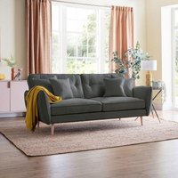 Product photograph of Kendal Charcoal Fabric 3 Seater Sofa from Choice Furniture Superstore