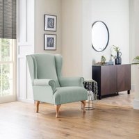 Product photograph of Linnet Aqua Fabric Accent Chair from Choice Furniture Superstore