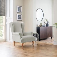 Product photograph of Linnet Clay Fabric Accent Chair from Choice Furniture Superstore