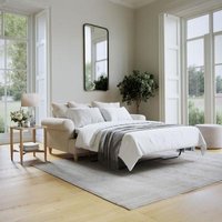 Product photograph of Narva Clay Fabric 2 Seater Pull Out Sofa Bed from Choice Furniture Superstore