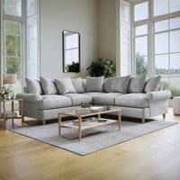 Product photograph of Narva Dove Grey Fabric 2 Corner 2 Sofa from Choice Furniture Superstore