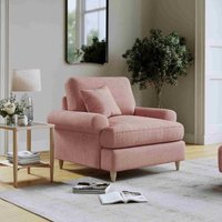 Product photograph of Narva Pastel Fabric Armchair from Choice Furniture Superstore