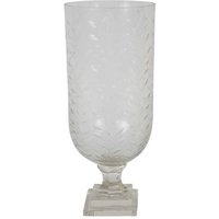 Product photograph of Libra Laura Ashley Glass Cut Hurricane Medium from Choice Furniture Superstore